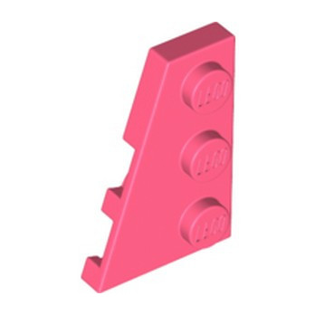 LEGO 6395568 LEFT PLATE 2X3 W/ANGLE - CORAL