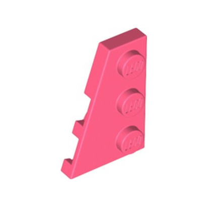 LEGO 6395568 LEFT PLATE 2X3 W/ANGLE - CORAL