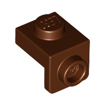 LEGO 6401027 PLATE 1X1, W/ 1.5 PLATE 1X1, DOWNWARDS - REDDISH BROWN