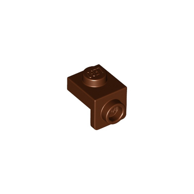 LEGO 6401027 PLATE 1X1, W/ 1.5 PLATE 1X1, DOWNWARDS - REDDISH BROWN