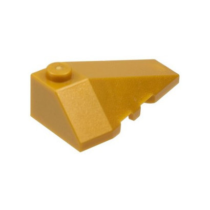 LEGO 6394216 RIGHT ROOF TILE 2X4 W/ANGLE - WARM GOLD