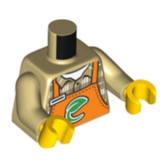 LEGO 6422656 TORSE IMPRIME - BEIGE