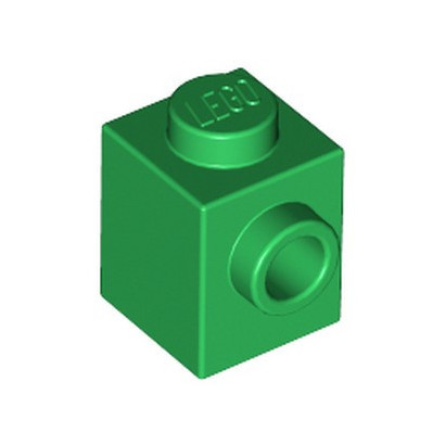 LEGO 6385644 BRICK 1X1 W. 1 KNOB - DARK GREEN
