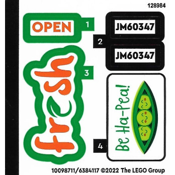 Stickers / Autocollant Lego® City 60347