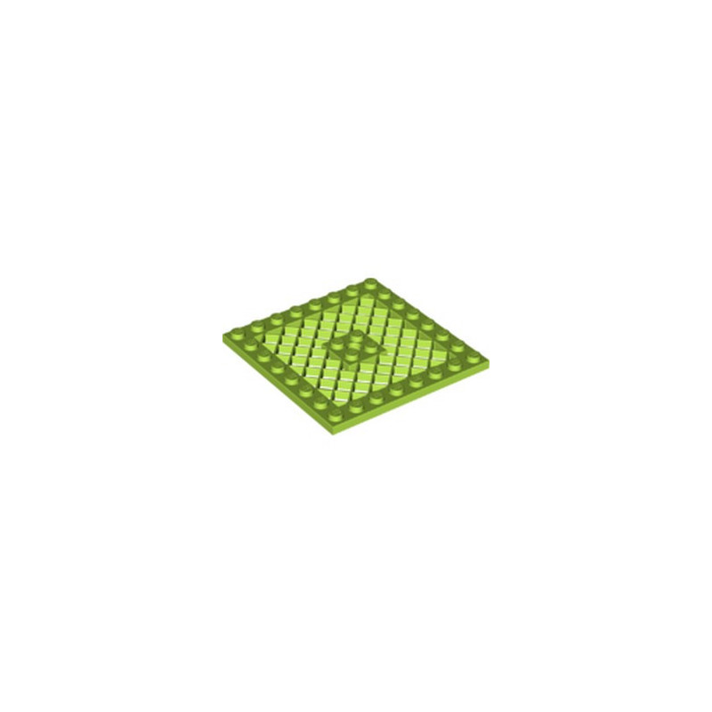 LEGO 6391755 GRILLE 8X8 - BRIGHT YELLOWISH GREEN
