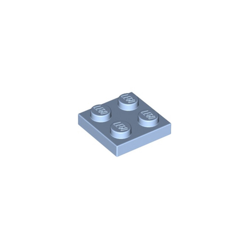 LEGO 6099373 PLATE 2X2 - LIGHT ROYAL BLUE