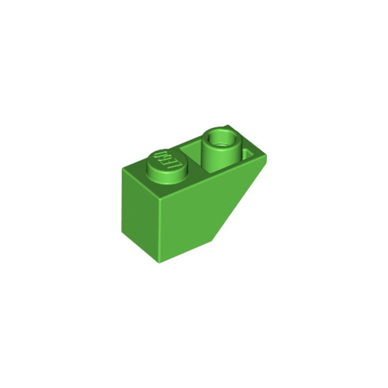 LEGO 6399739 TUILE INV 1X2 - BRIGHT GREEN