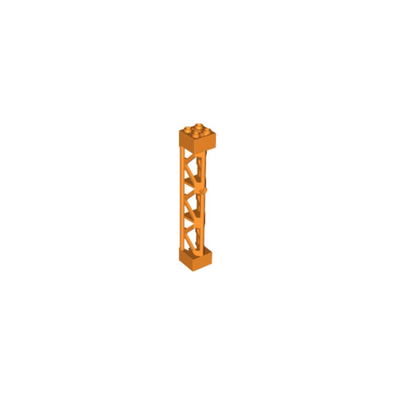 LEGO 6263446 LATTICE TOWER 2X2X10 W/CROSS - ORANGE