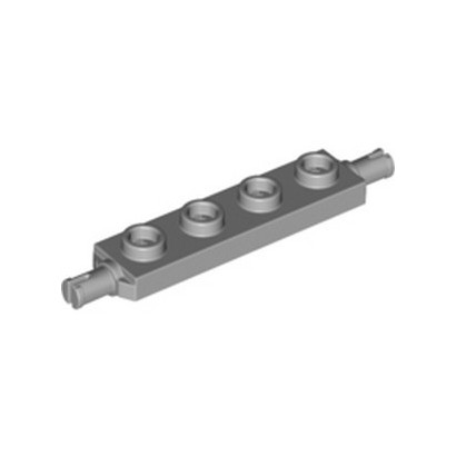 LEGO 6338418 BEARING PLATE 1X4, DOUBLE - MEDIUM STONE GREY