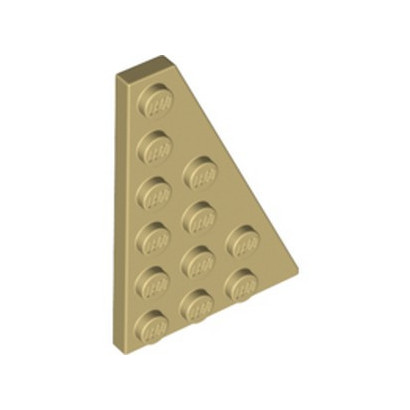 LEGO 6394282 RIGHT PLATE 4X6 27° - TAN
