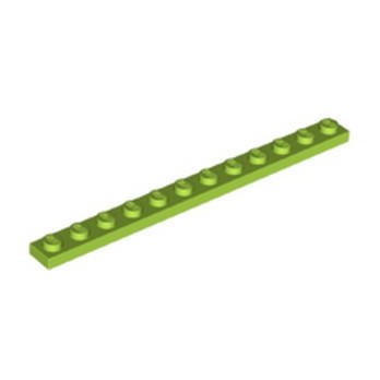 LEGO 6392869 PLATE 1X12 - BRIGHT YELLOWISH GREEN