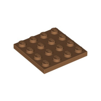 LEGO 6397823 PLATE 4X4 - MEDIUM NOUGAT