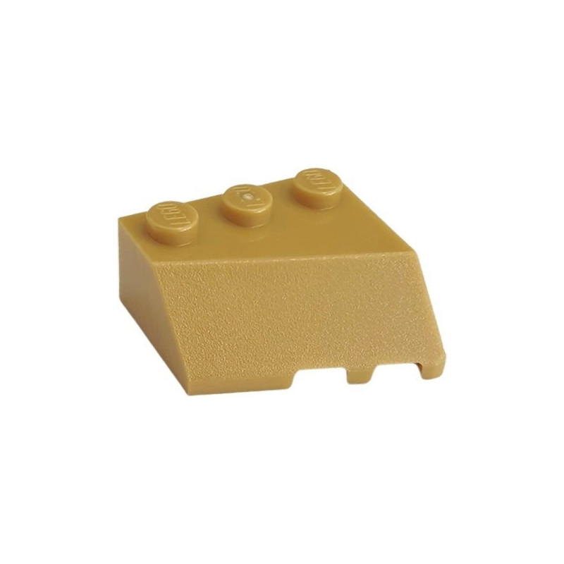 LEGO 6357784 LEFT ROOF TILE 3X3, DEG. 45/18/45 - WARM GOLD