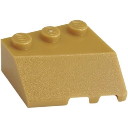 LEGO 6357784 LEFT ROOF TILE 3X3, DEG. 45/18/45 - WARM GOLD