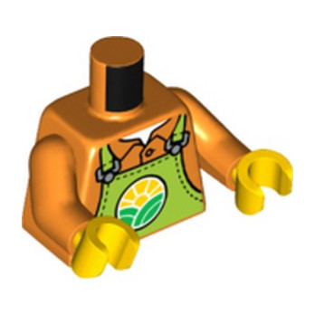 LEGO 6397932 TORSE FERMIER - ORANGE