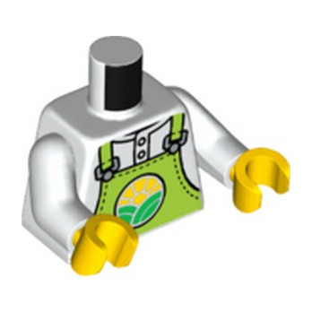 LEGO 6397936 TORSE IMPRIME SALOPETTE - BLANC