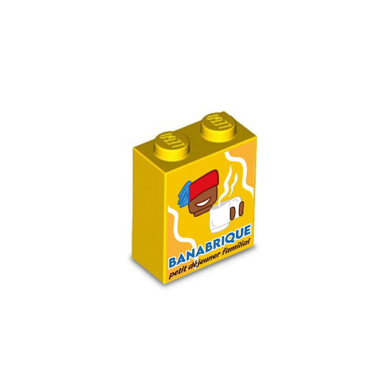 "Banabrique" Pralinenschachtel gedruckt auf Lego® Stein 1X2X2