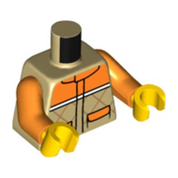LEGO 6397941 PRINTED TORSO - TAN