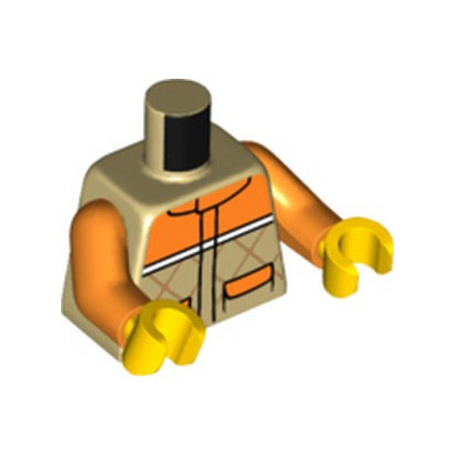 LEGO 6397941 TORSE IMPRIME - BEIGE