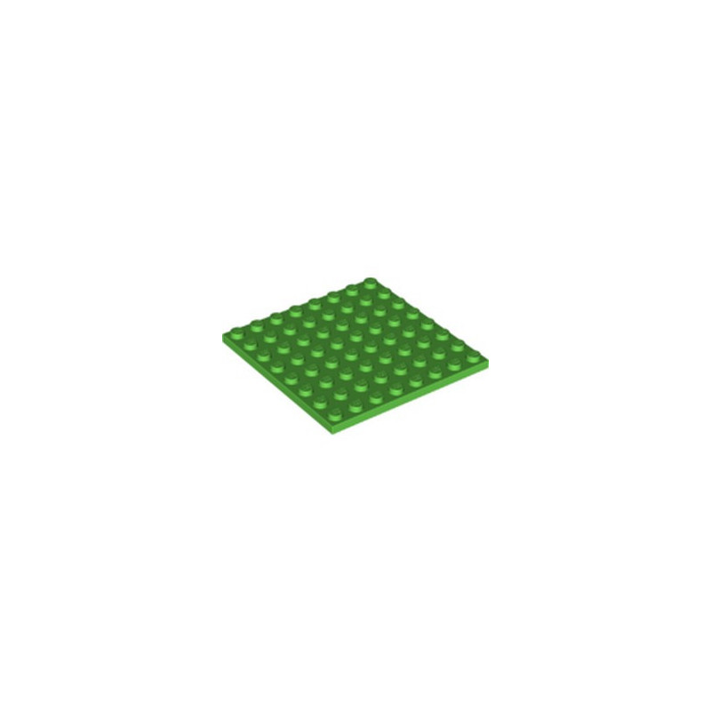 LEGO 6396549 PLATE 8X8 - BRIGHT GREEN