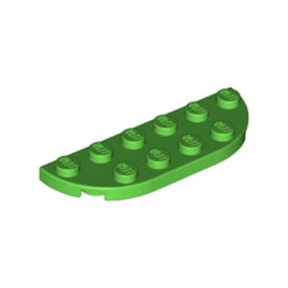 LEGO 6134287 PLATE 1/2 ROND 2X6 - BRIGHT GREEN