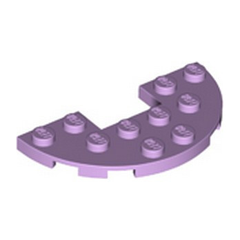 LEGO 6407762 PLATE HALF CIRCLE 3x6 WITH CUT - LAVENDER