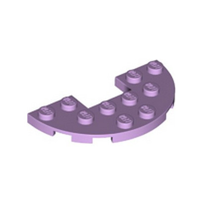 LEGO 6407762 PLATE HALF CIRCLE 3x6 WITH CUT - LAVENDER