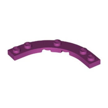 LEGO 6405555 PLATE 5X5, 1/4 CERCLE - MAGENTA
