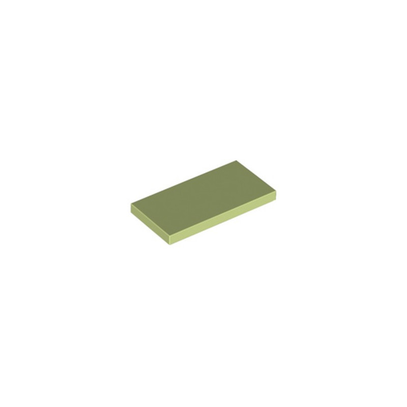 LEGO 6405559 PLATE LISSE  2X4 - SPRING YELLOWISH GREEN