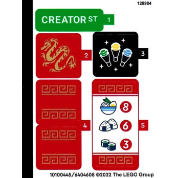 Stickers / Autocollant LEGO CREATOR - 31131