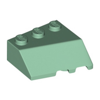 LEGO 6401019 LEFT ROOF TILE 3X3, DEG. 45/18/45  - SAND GREEN