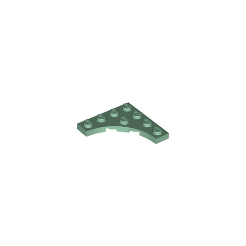LEGO 6401016 PLATE 4X4 ROND INV - SAND GREEN