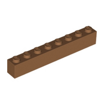 LEGO 6396749 BRIQUE 1X8 - MEDIUM NOUGAT