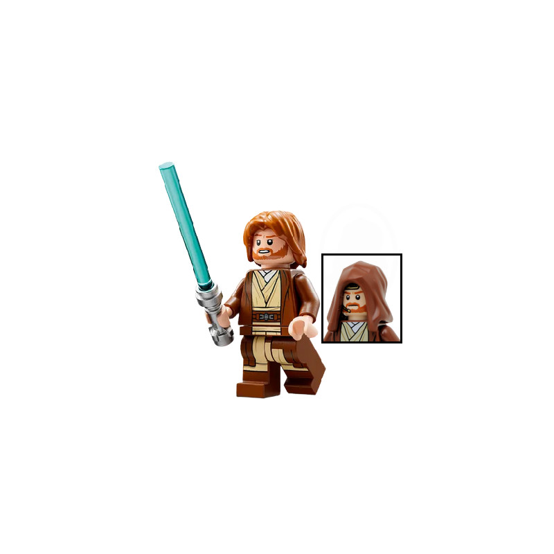 Mini Figurine Lego® Star Wars - Obi-Wan Kenobi + capuche