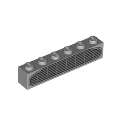LEGO 6408450 ASTON MARTIN DB5 GRILLE PRINT - MEDIUM STONE GRAY