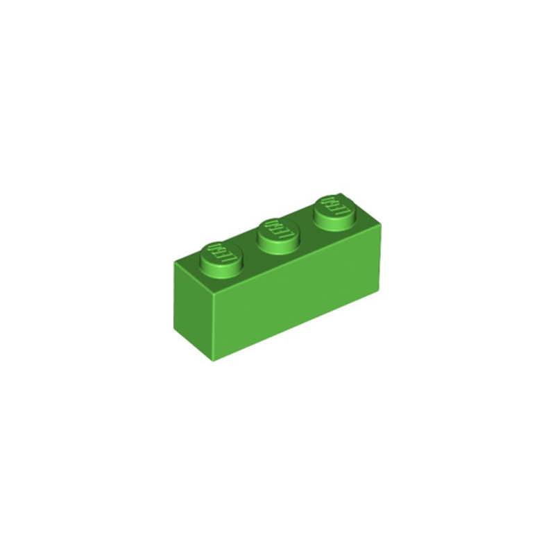 LEGO 6343280 BRIQUE 1X3 - BRIGHT GREEN