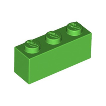 LEGO 6343280 BRICK 1X3 - BRIGHT GREEN