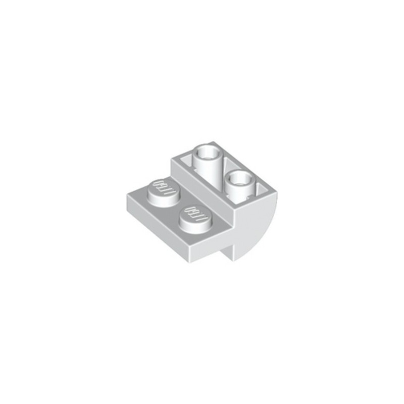 LEGO 6400127 BRIQUE 2X2X1 INV ARRONDIE - BLANC