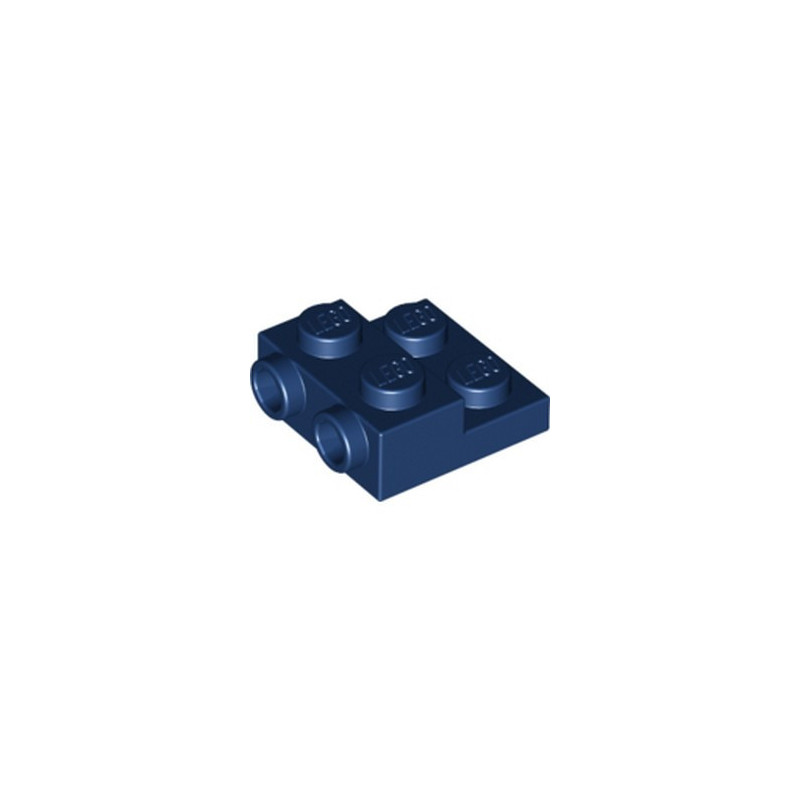 LEGO 6371456 PLATE 2X2X2/3 W. 2. HOR. KNOB - EARTH BLUE