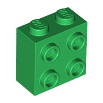 LEGO 6399780 BRIQUE 1X2X1 2/3 W/4 KNOBS  - DARK GREEN