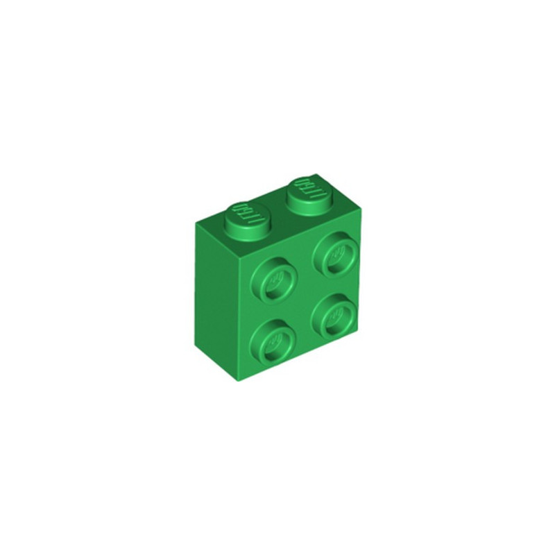 LEGO 6399780 BRICK 1X2X1 2/3 W/4 KNOBS  - DARK GREEN