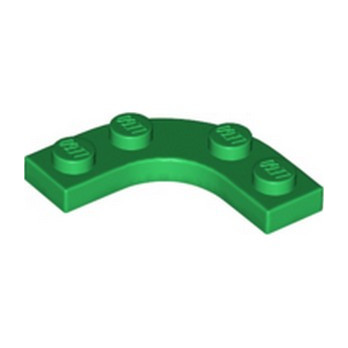 LEGO 6403179 PLATE 3X3, 1/4 CERCLE - DARK GREEN