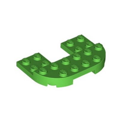 LEGO 6402103 PLATE 4X6 x 2/3 ARRONDIE - BRIGHT GREEN