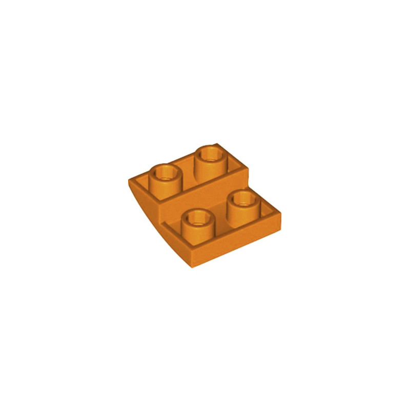 LEGO 6403875 BRICK 2X2X2/3, INVERTED BOW - ORANGE