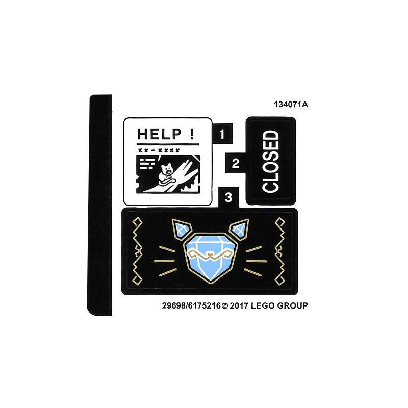 Stickers / Autocollant Lego Super Heroes - 70902