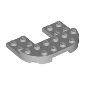 LEGO 6399753 PLATE 6X4X2/3, 1/2 CIRCLE, CUT OUT - MEDIUM STONE GREY