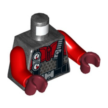 LEGO 6332017 TORSE PLONGEUR IMPRIME - TITANIUM METALLIC