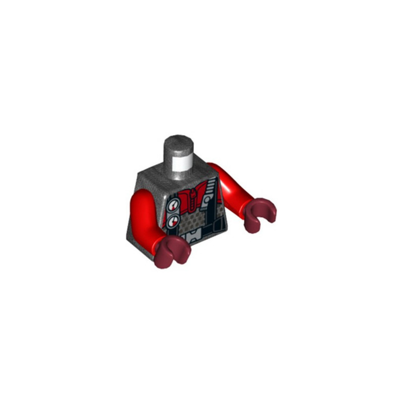 LEGO 6332017 PRINTED TORSO - TITANIUM METALLIC