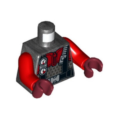 LEGO 6332017 PRINTED TORSO - TITANIUM METALLIC