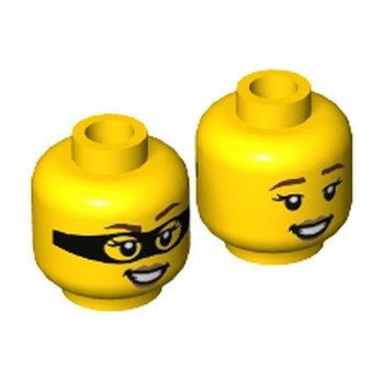 LEGO 6316917 WOMAN HEAD / THIEF - YELLOW